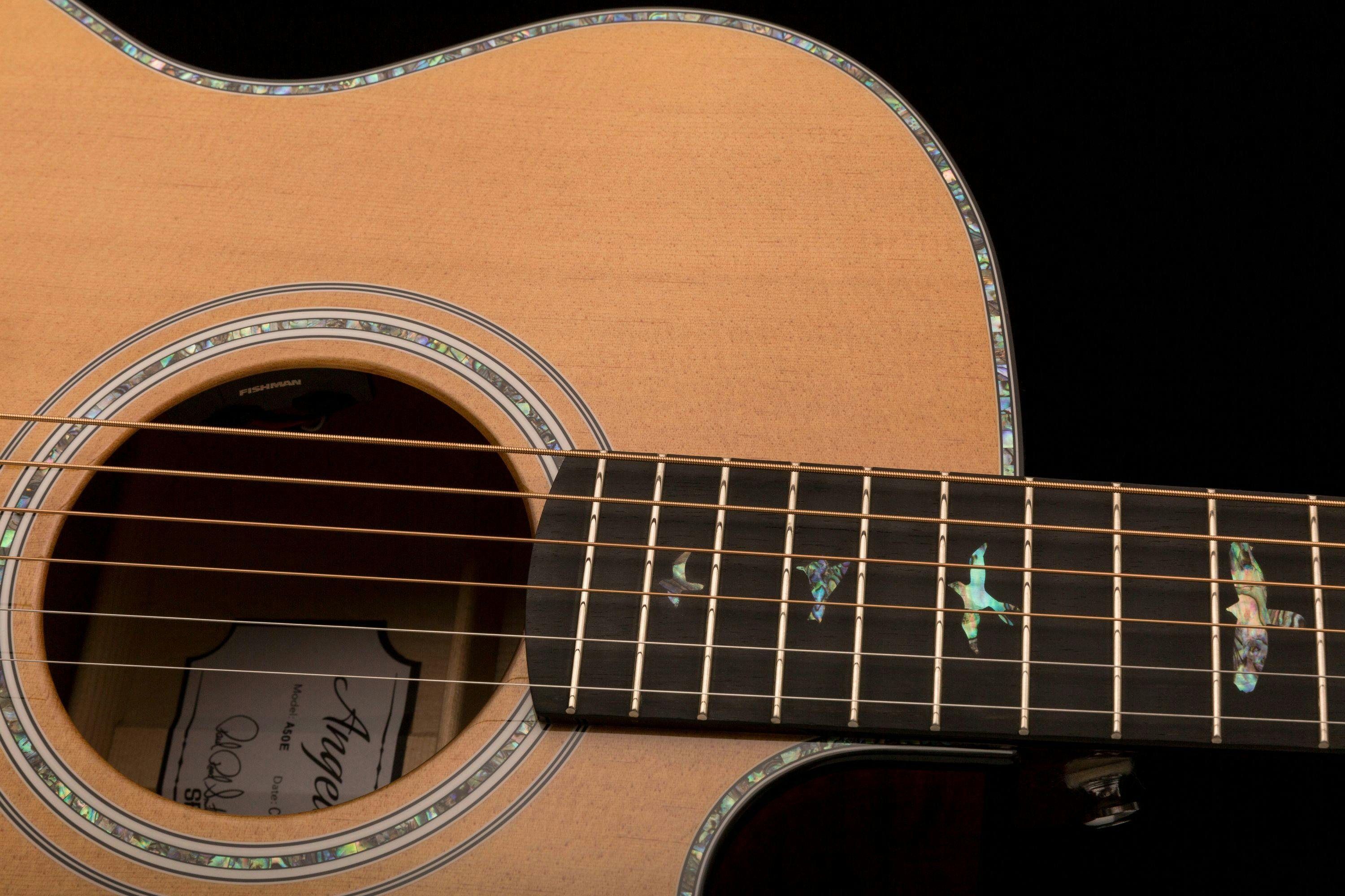 PRS SE Angelus A50E Cutaway Electro Acoustic Guitar in Natural